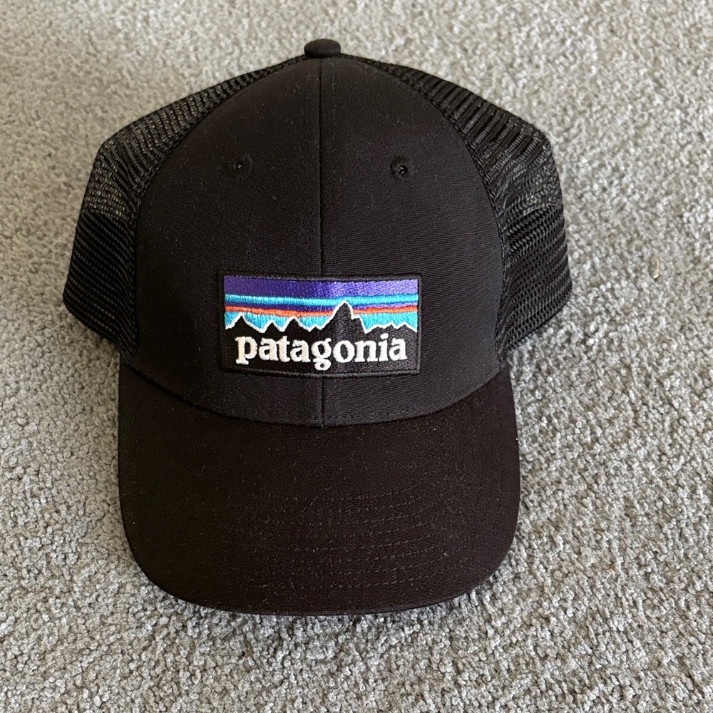 Patagonia Black Cap with Colorful Logo
